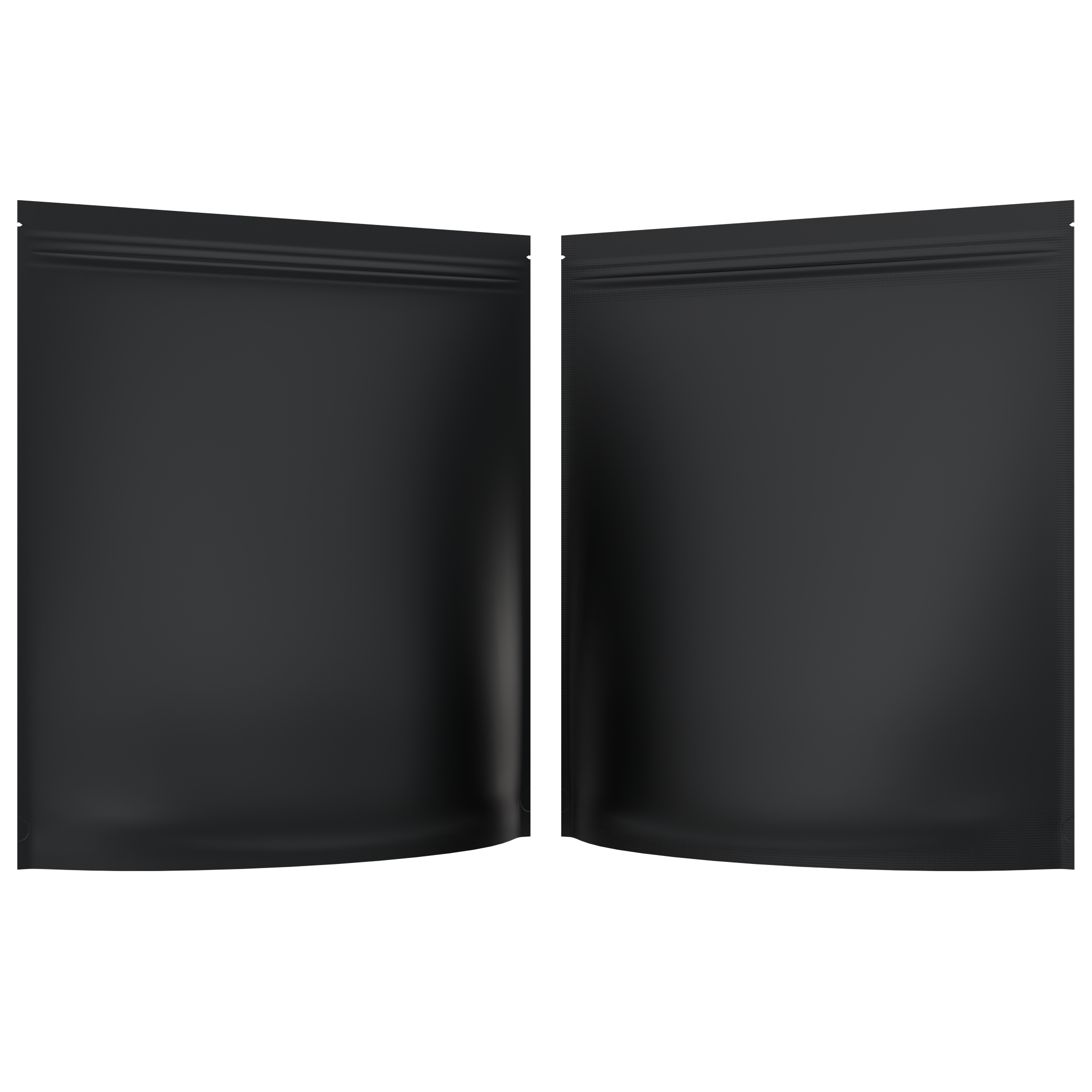 Matte Black / Matte Black 1 LB Grower Mylar Bags (10 qty.) - Dragon Chewer