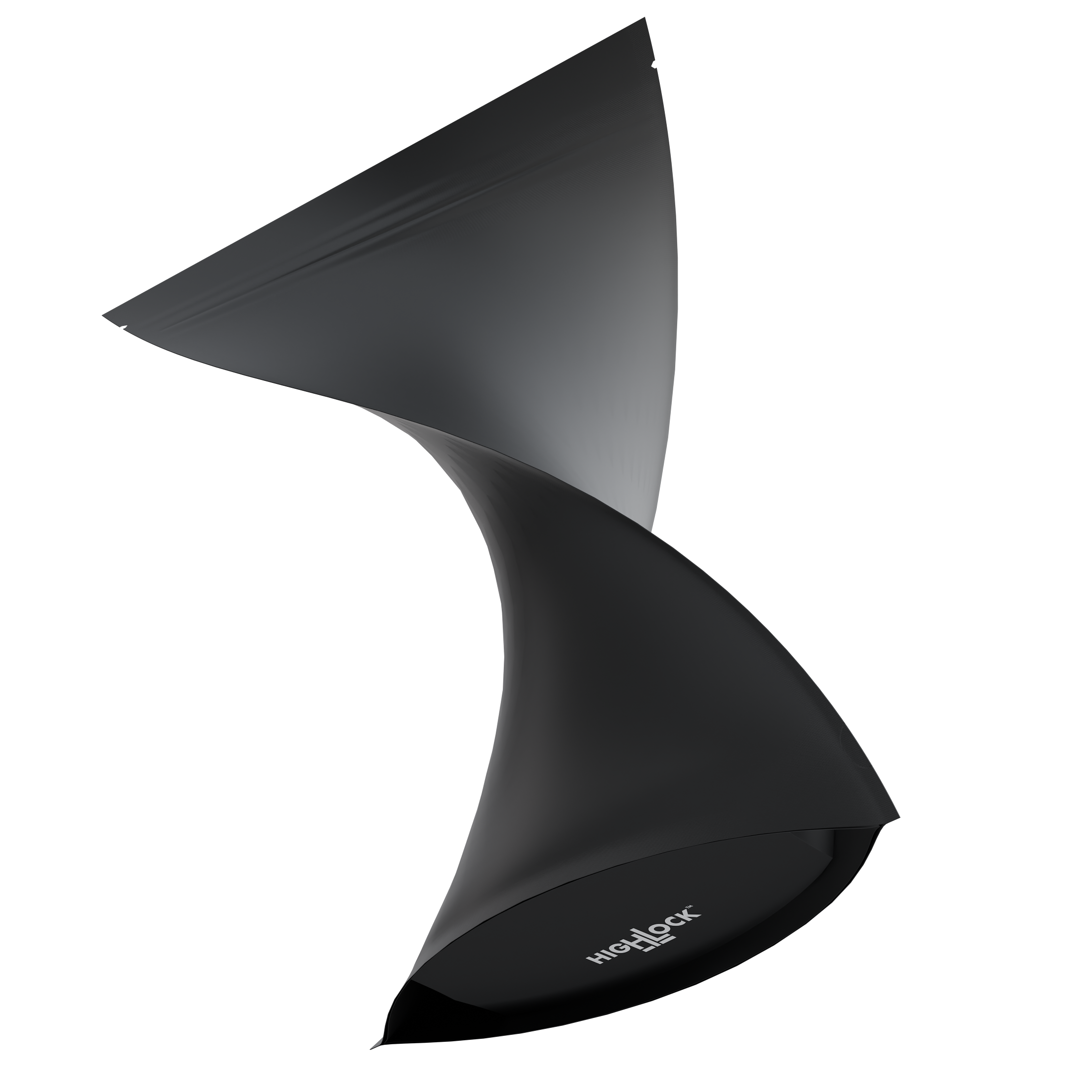 Matte Black / Matte Black 1/2 LB Grower Mylar Bags (10 qty.) - Dragon Chewer