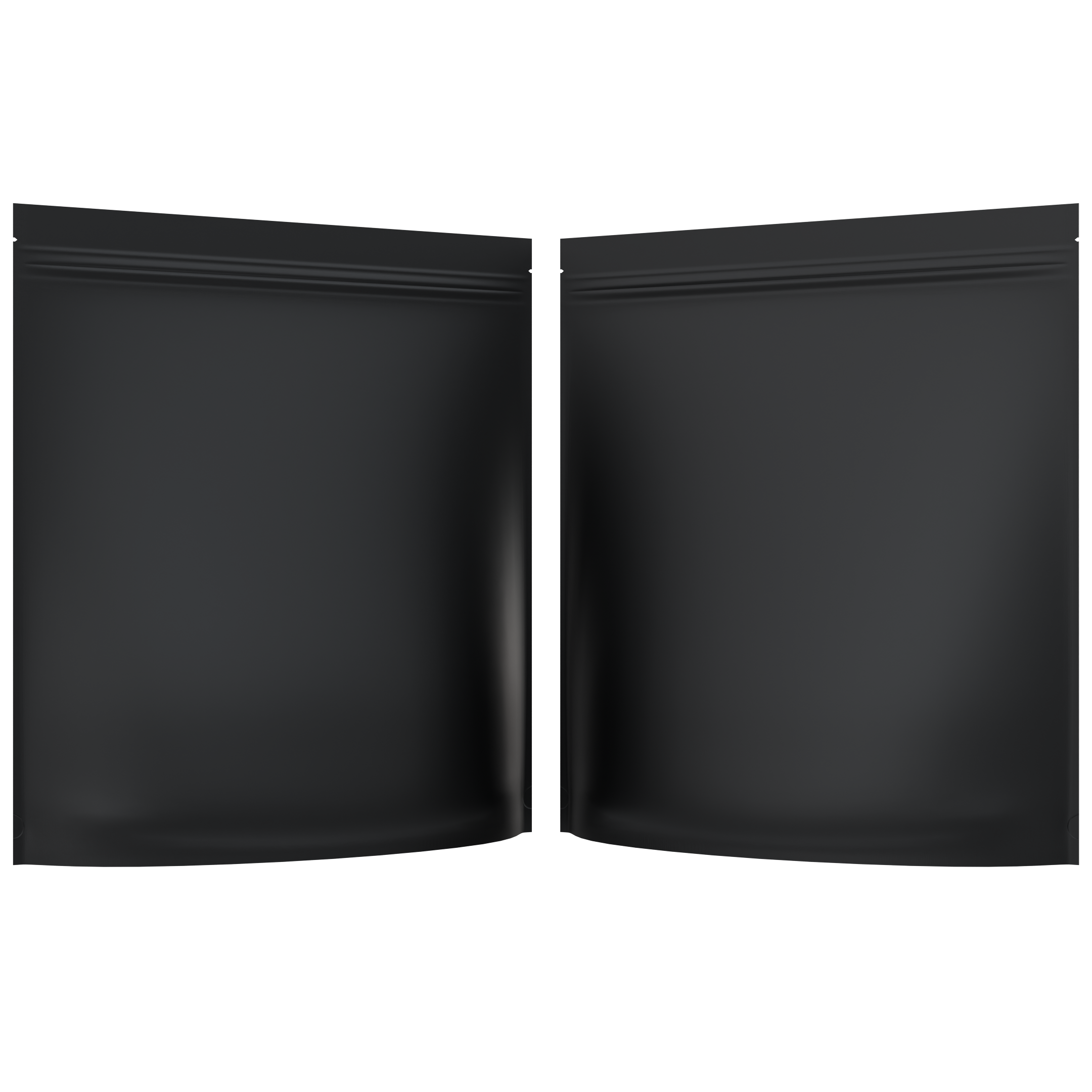 Matte Black / Matte Black 2 LB Grower Mylar Bags (10 qty.) - Dragon Chewer