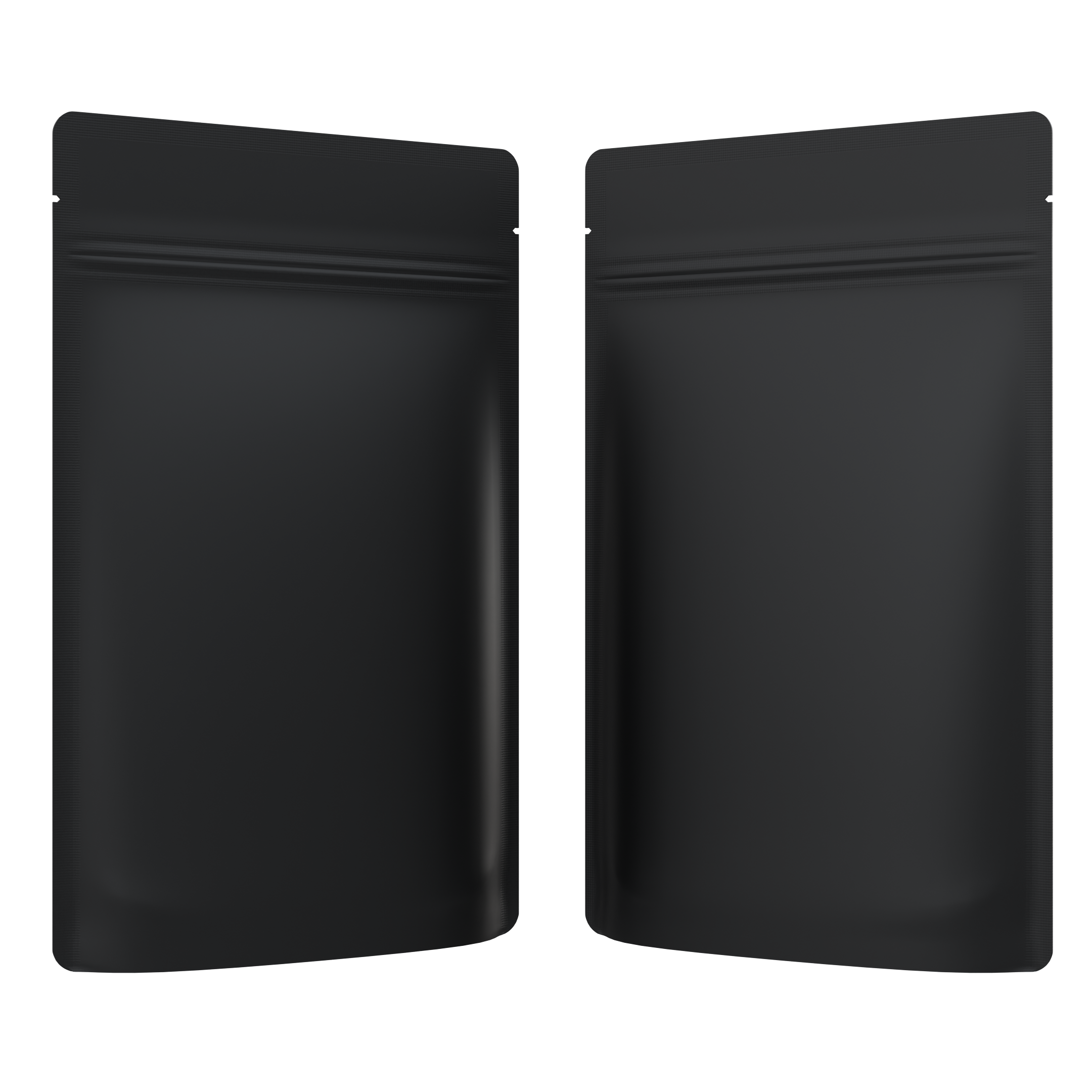 1/4 Ounce Matte Black & Matte Black Mylar Bags - Fast Fill (1000 qty.) - Dragon Chewer