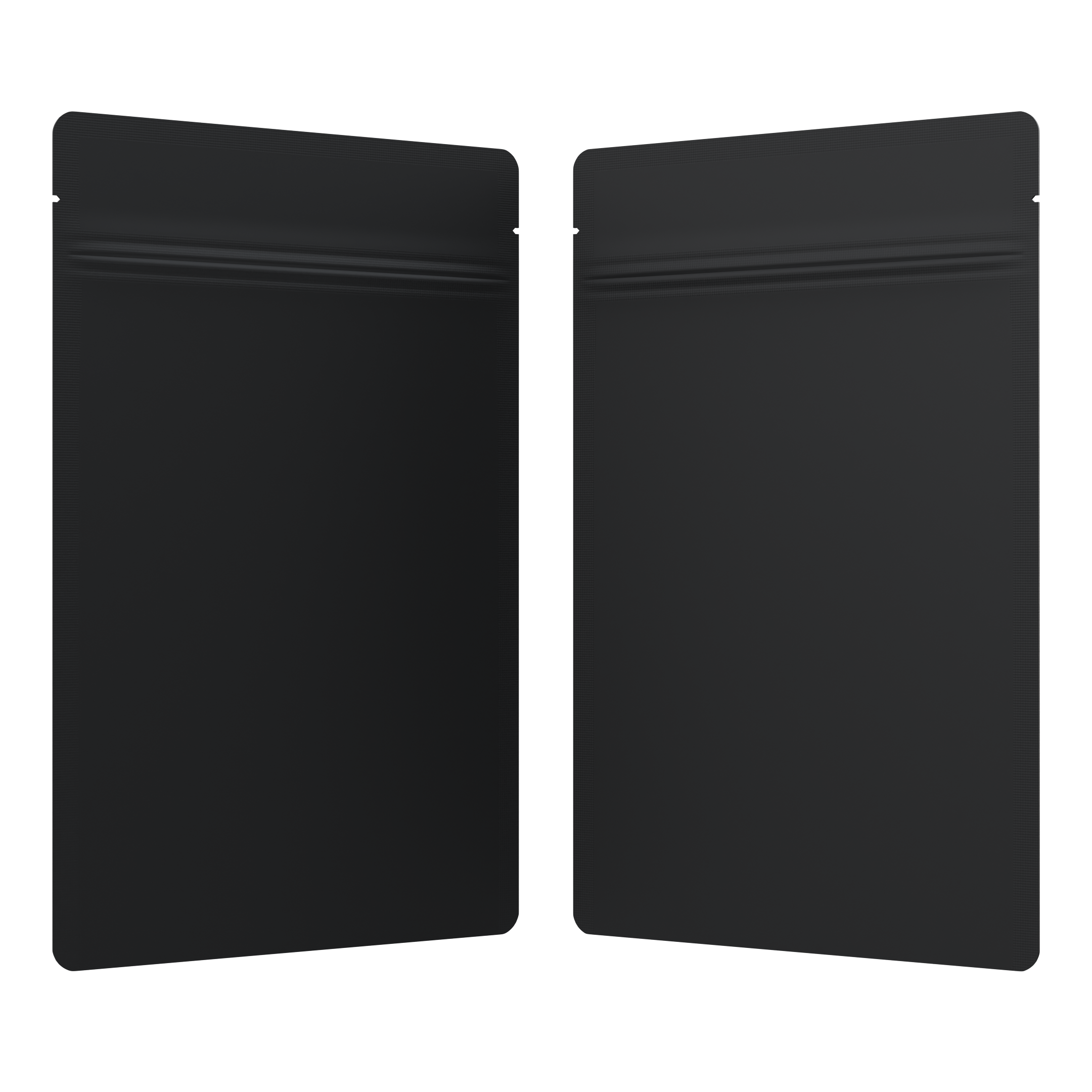1/4 Ounce Matte Black & Matte Black Mylar Bags - Fast Fill (1000 qty.) - Dragon Chewer