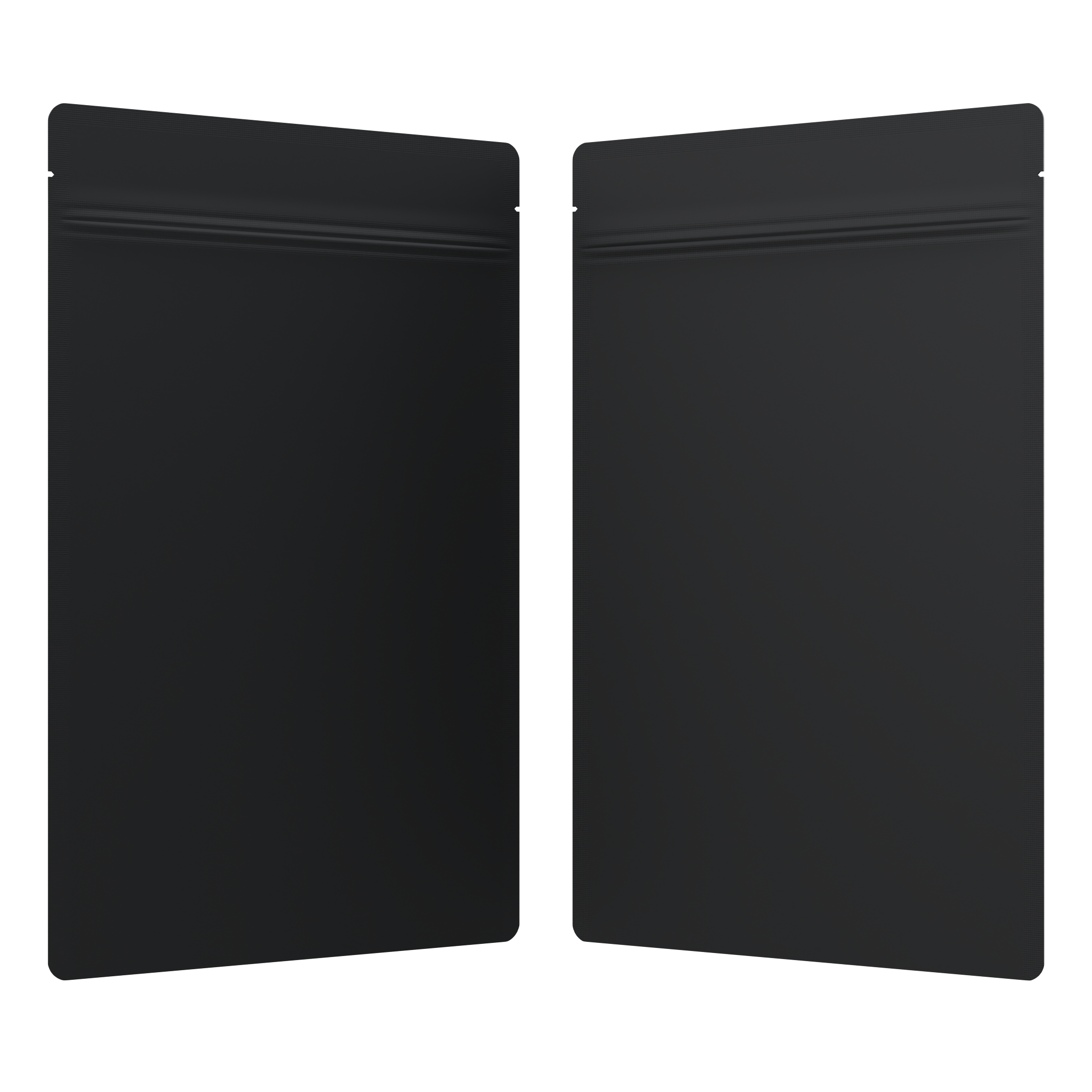 1/2 Ounce Matte Black & Matte Black Mylar Bags - Fast Fill (1000 qty.) - Dragon Chewer