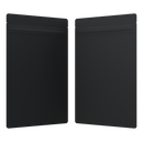 1/2 Ounce Matte Black & Matte Black Mylar Bags - Fast Fill (1000 qty.) - Dragon Chewer