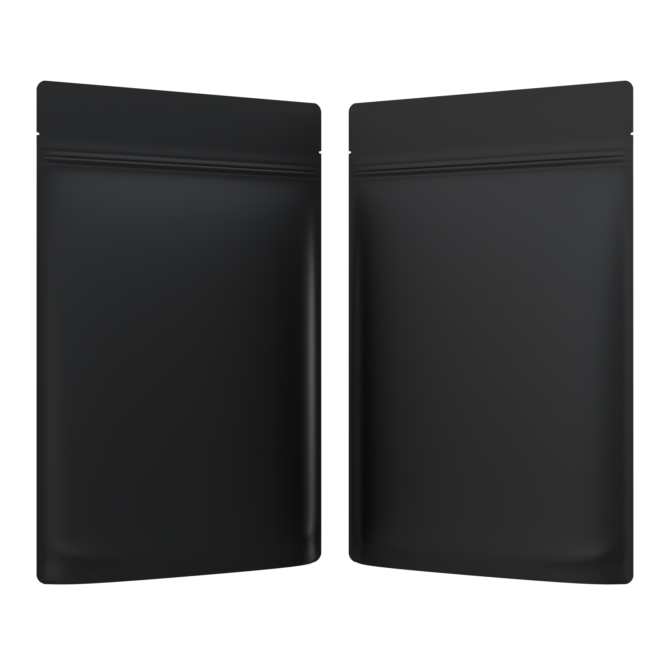 1 Ounce Matte Black & Matte Black Mylar Bags - Fast Fill (1000 qty.) - Dragon Chewer