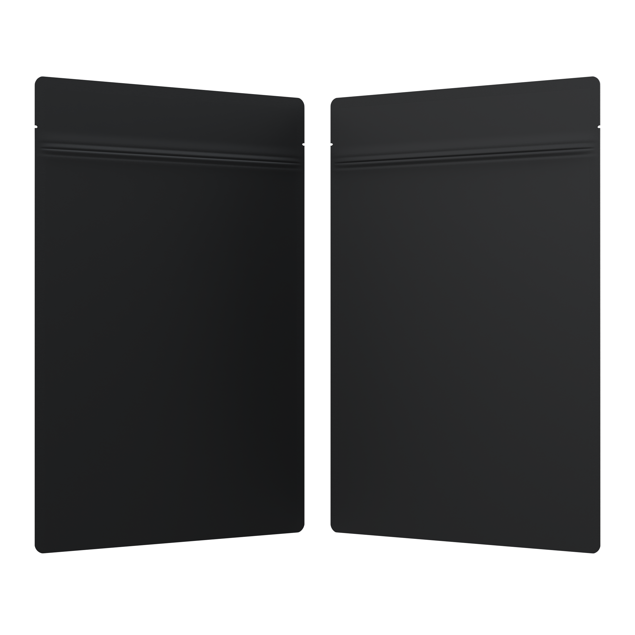 1 Ounce Matte Black & Matte Black Mylar Bags - Fast Fill (1000 qty.) - Dragon Chewer