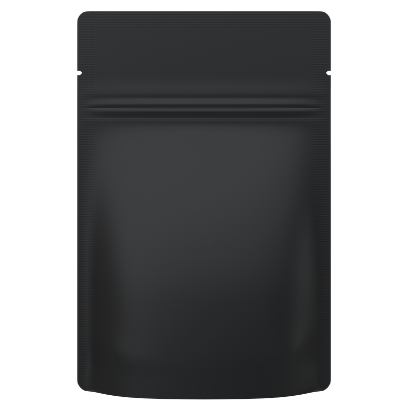 1 Gram Matte Black & Matte Black Mylar Bags - Fast Fill (1000 qty.)
