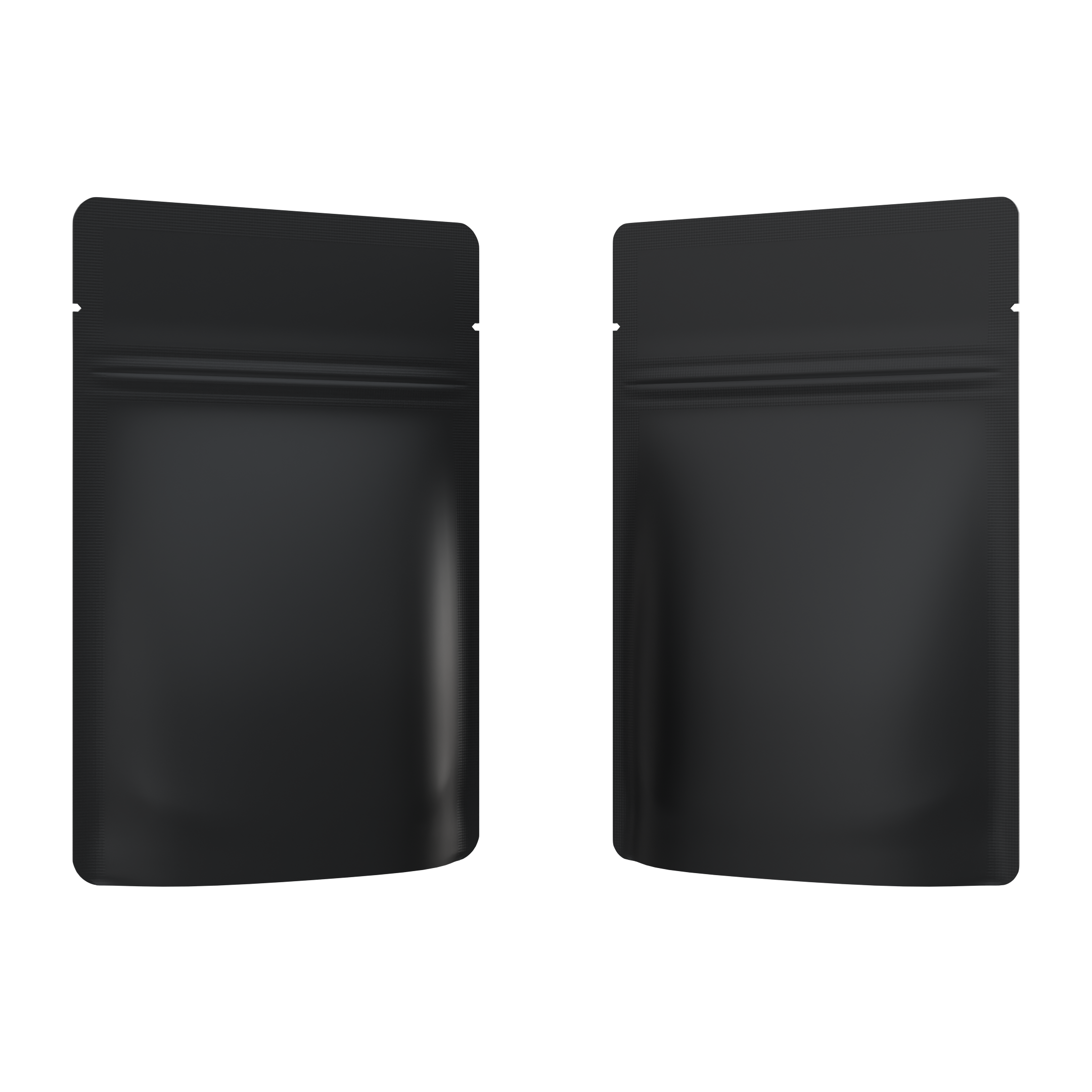1 Gram Matte Black & Matte Black Mylar Bags - Fast Fill (1000 qty.) - Dragon Chewer