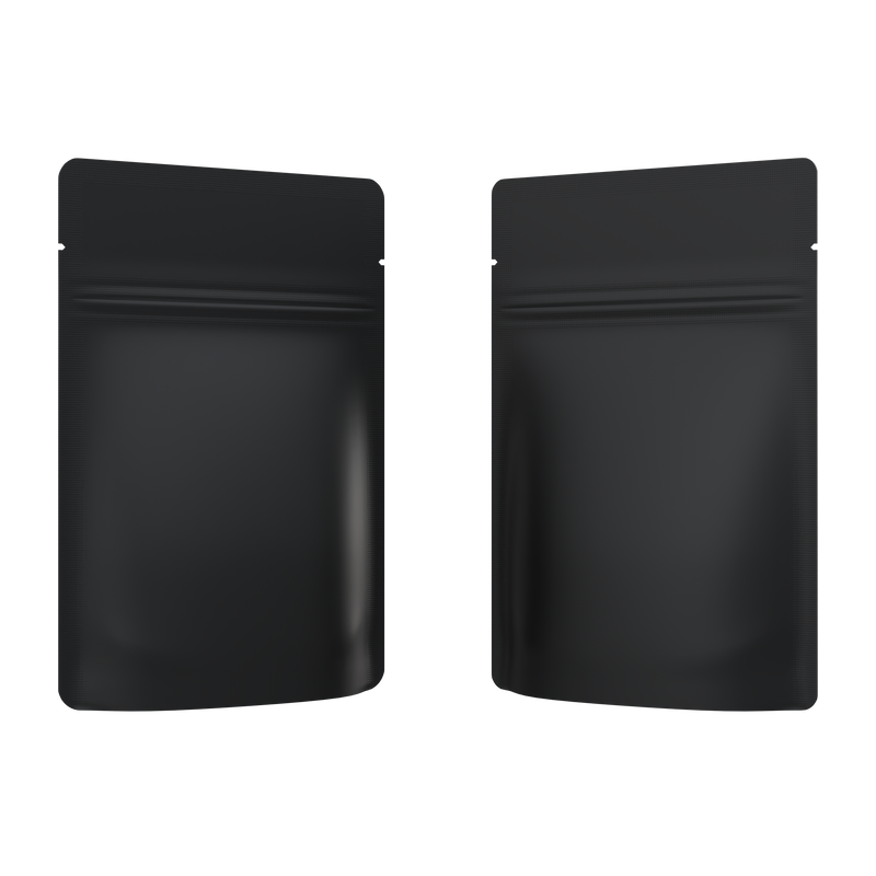 1 Gram Matte Black & Matte Black Mylar Bags - Fast Fill (1000 qty.)