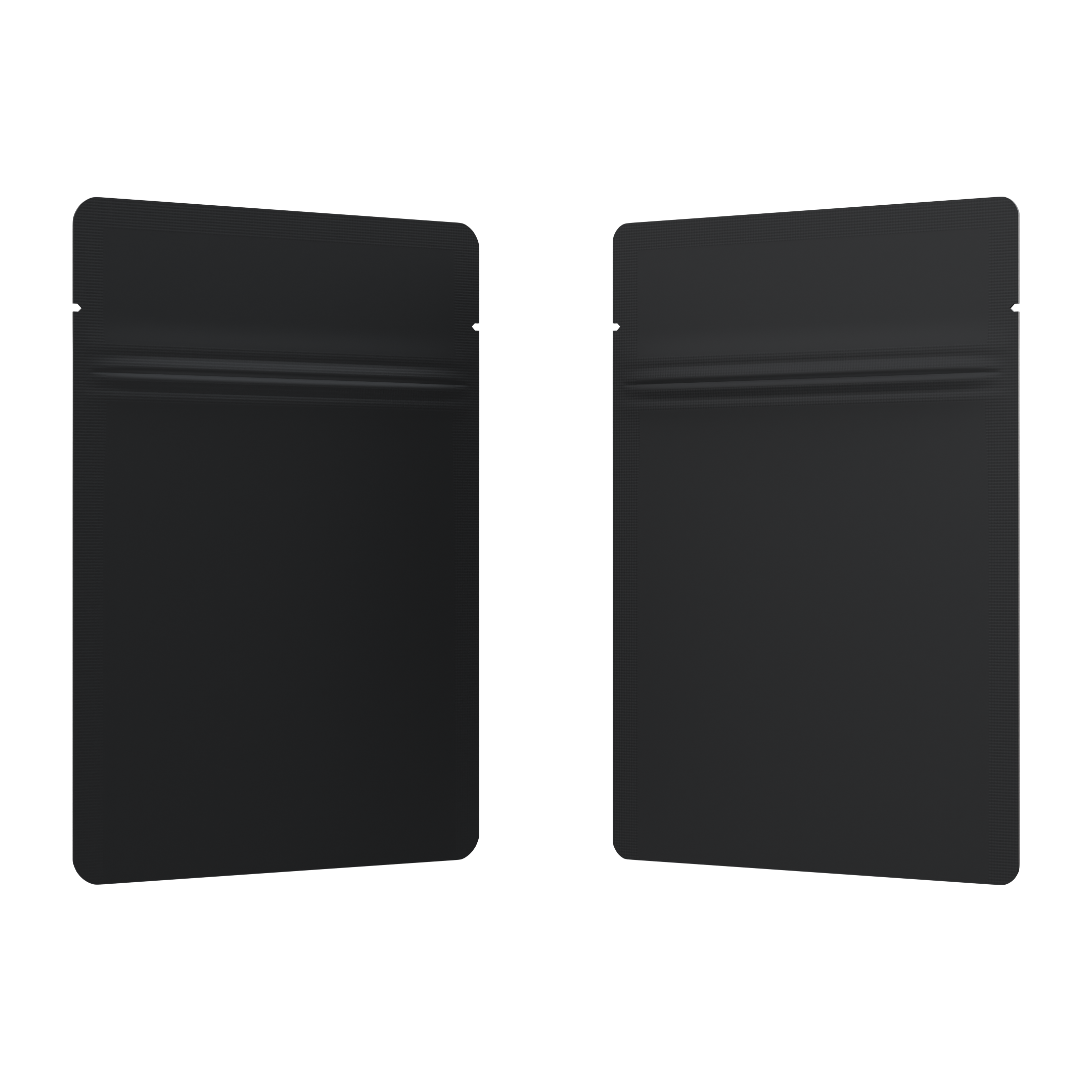 1 Gram Matte Black & Matte Black Mylar Bags - Fast Fill (1000 qty.) - Dragon Chewer