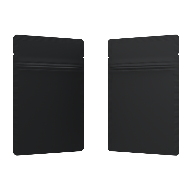 1 Gram Matte Black & Matte Black Mylar Bags - Fast Fill (1000 qty.)
