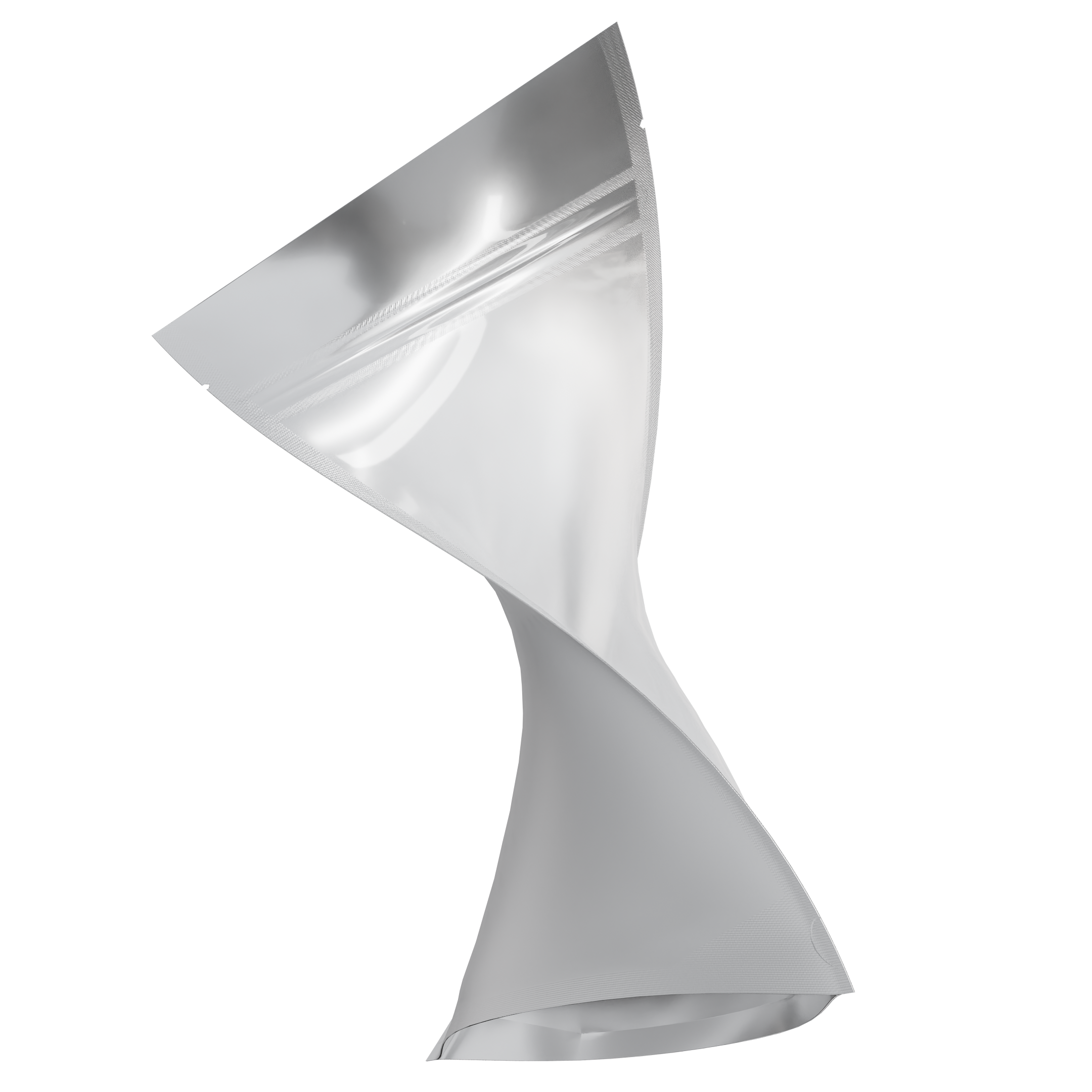 1 Ounce Matte White & Clear Mylar Bags + Labels - (100 qty.) - Dragon Chewer