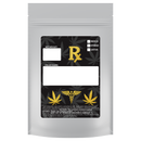 1 Ounce Matte White & Clear Designer Custom Mylar Bags + Labels (100 qty.) - Dragon Chewer