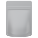 1/8th Ounce 3.5g CR Exit Bags Matte White / Gloss Clear - Tear Notch Mylar Bags - Child Resistant - (1,000 qty.) - Dragon Chewer