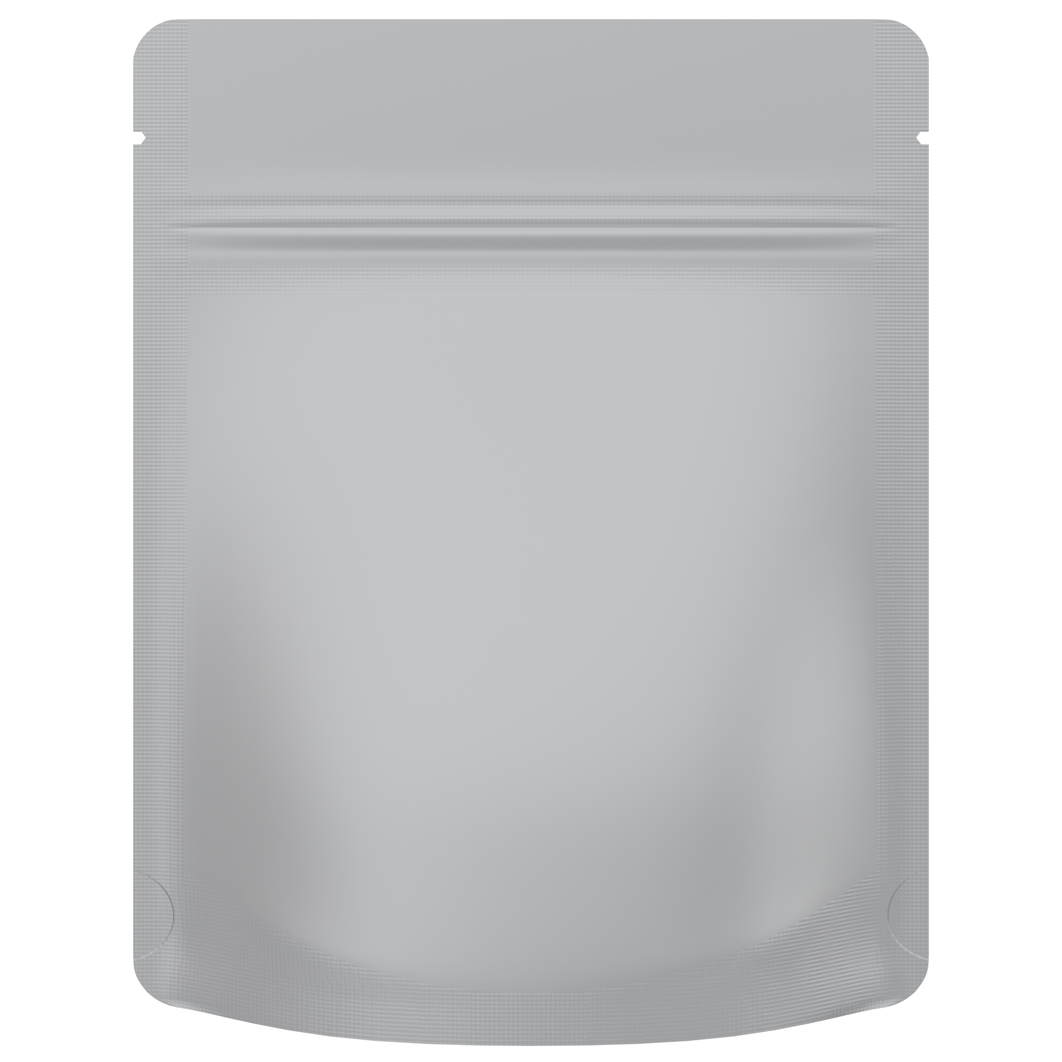 1/8 Ounce 4 X 5 Matte White & Matte White Mylar Bags - (1000 qty.) - Dragon Chewer