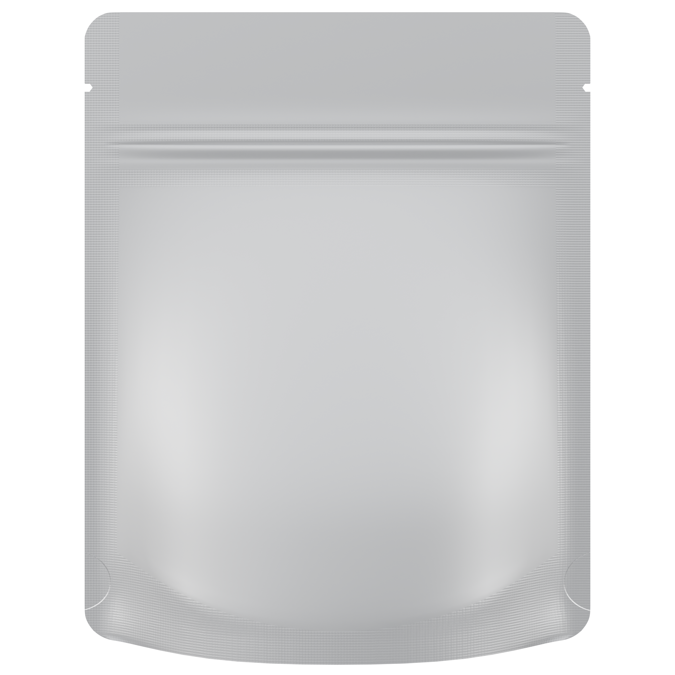 1/8 Ounce 4 X 5 Matte White & Matte White Mylar Bags - (1000 qty.) - Dragon Chewer