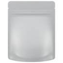 1/8 Ounce 4 X 5 Matte White & Matte White Mylar Bags - (1000 qty.) - Dragon Chewer