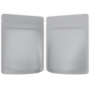 1/8 Ounce 4 X 5 Matte White & Matte White Mylar Bags - (1000 qty.) - Dragon Chewer