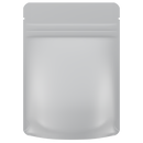 1/8th Ounce 3.5g CR Exit Bags Matte White / Matte White - Tear Notch Mylar Bags - Child Resistant - (1,000 qty.) - Dragon Chewer