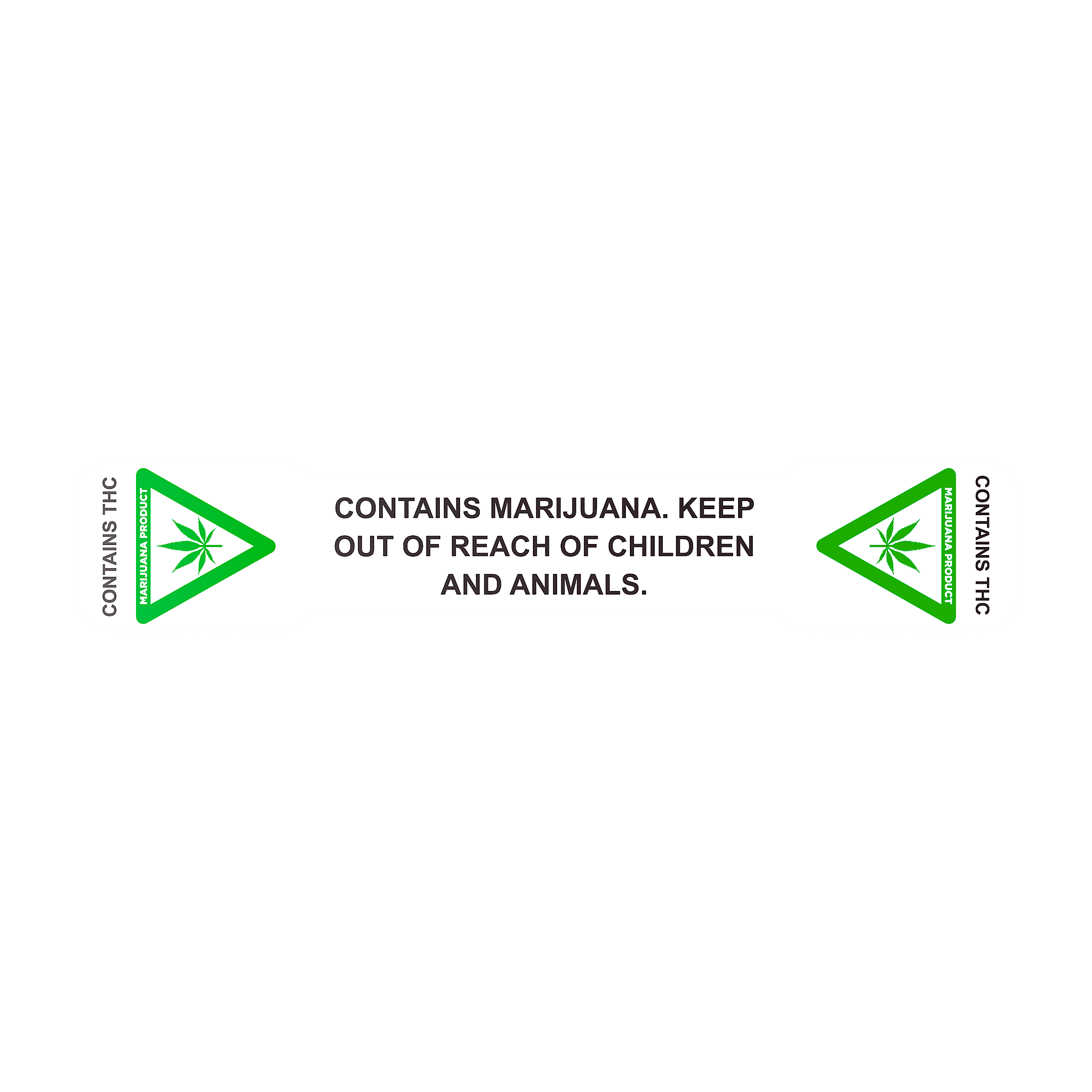 Michigan Tamper Evident Marijuana Universal Marijuana Symbol (1,000 qty.)