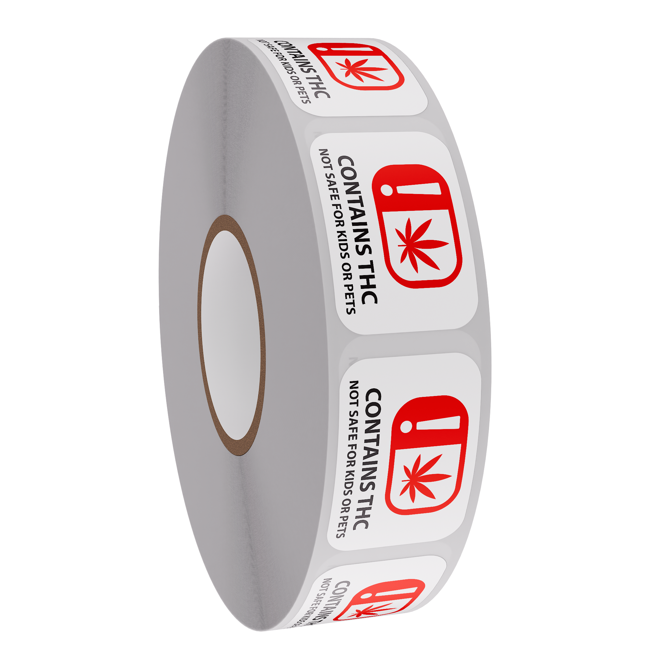 OMMA Oklahoma THC Universal Marijuana Symbol Labels (1,000 qty.)