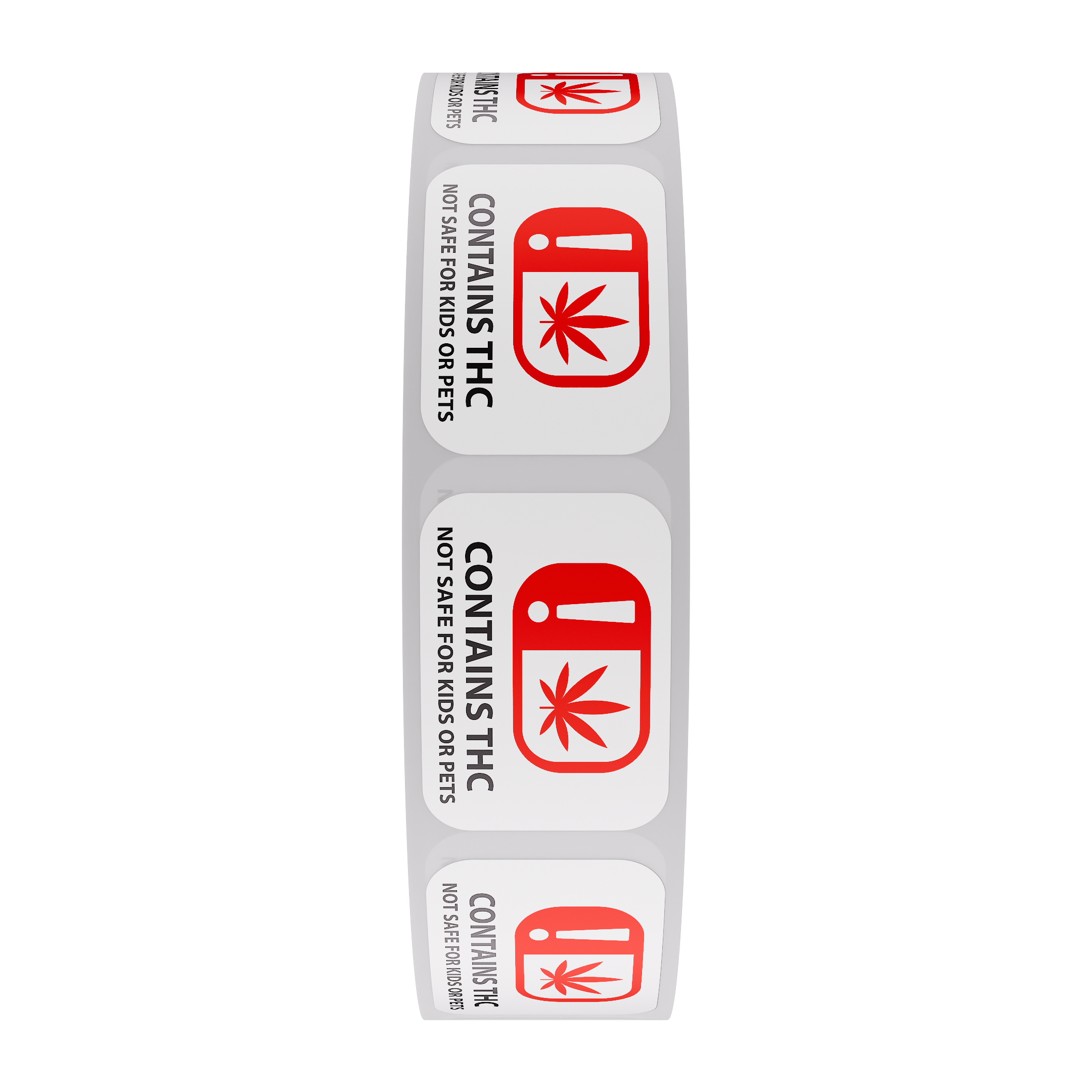 OMMA Oklahoma THC Universal Marijuana Symbol Labels (1,000 qty.)