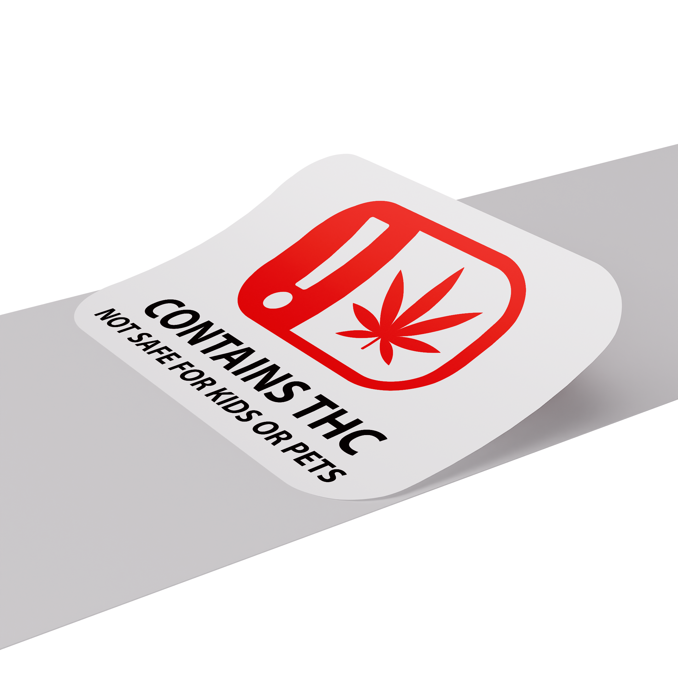 OMMA Oklahoma THC Universal Marijuana Symbol Labels (1,000 qty.)