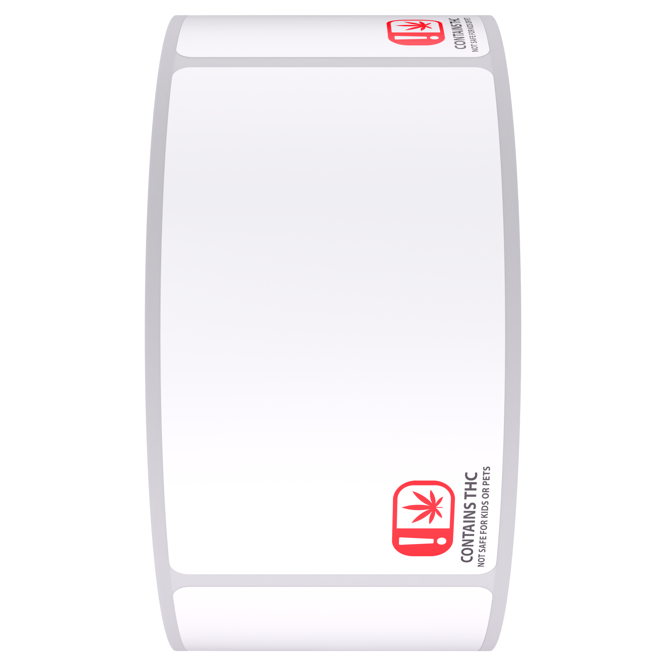 Oklahoma OMMA Thermal Recreational THC Universal Symbol Labels - BioTrack / Greenbits Landscape (700 qty.)