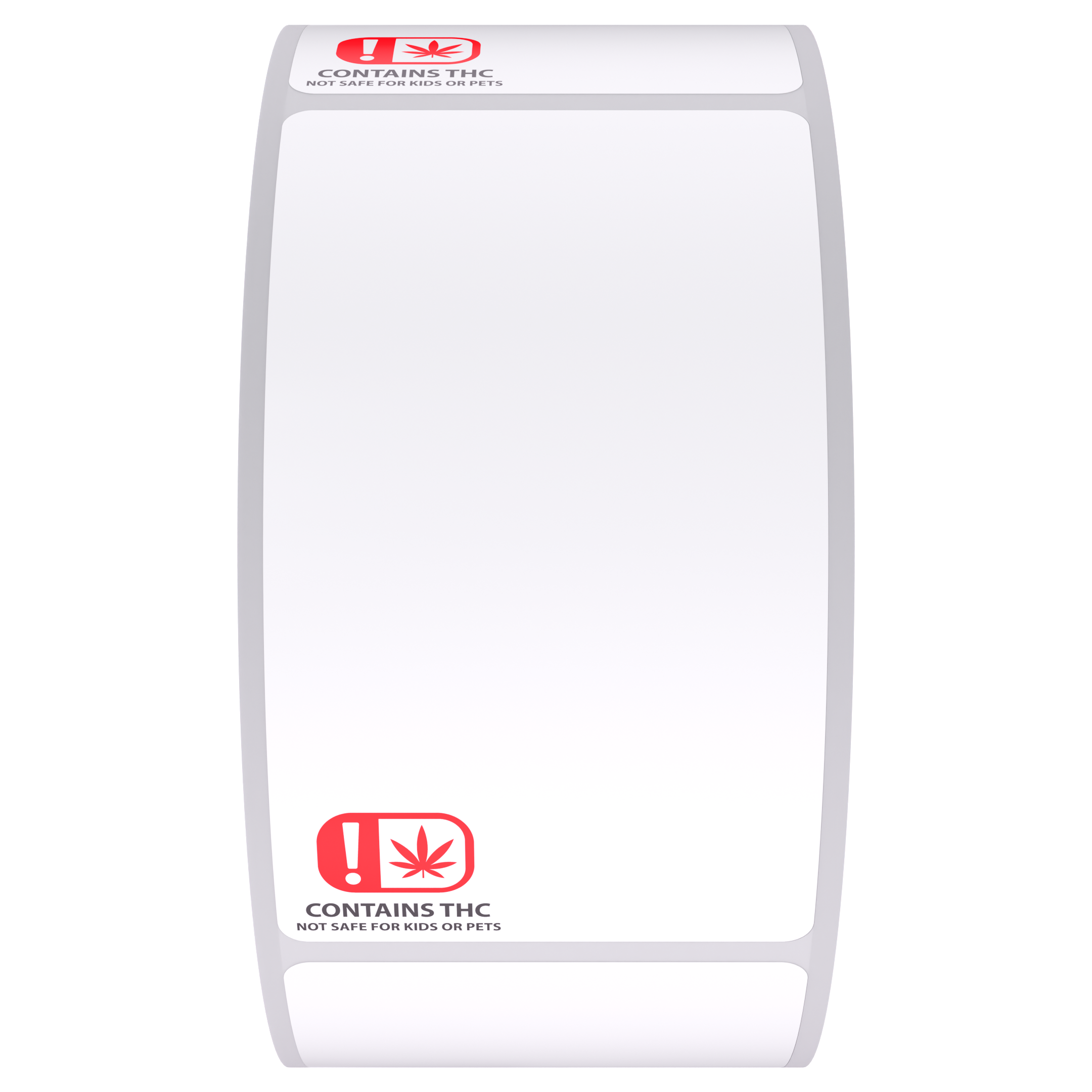 Oklahoma OMMA Thermal Recreational THC Universal Symbol Labels - BioTrack / Greenbits Portrait (700 qty.)