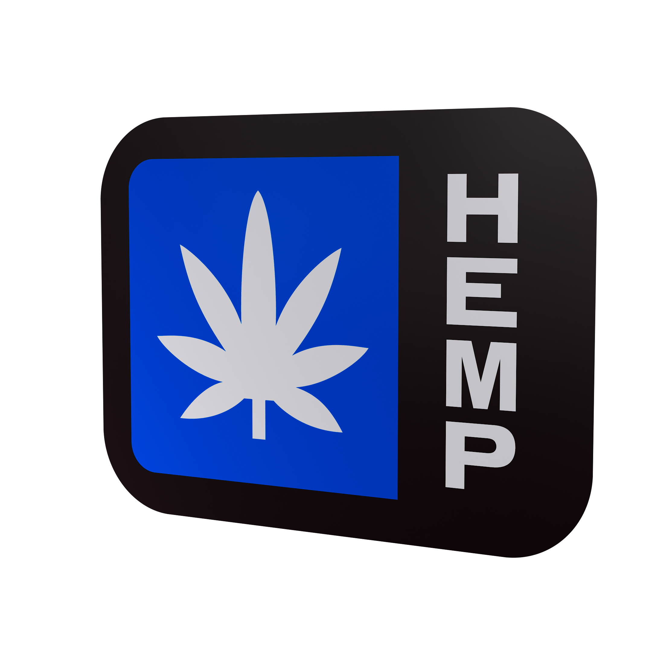 Oregon Blue Hemp OLCC Universal Marijuana Symbol (1,000 qty.)