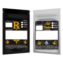 Gloss Black Vista Clear Translucent Transparent Dragon Chewer 1 gram one g smell proof mylar bags by HIGHLOCK. Best thick wholesale bulk dispensary custom child resistant packaging 420 barrier bags tamper evident resealable large food storage 3 x 4.5 pouch gusset usa cheap small custom labels stickers strain designer