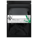 Gloss Black Vista Clear Translucent Transparent Dragon Chewer 1 gram one g smell proof mylar bags by HIGHLOCK. Best thick wholesale bulk dispensary custom child resistant packaging 420 barrier bags tamper evident resealable large food storage baggies 3 x 4.5 custom labels stickers strain rx generic California cali