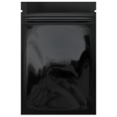 Gloss Black Vista Clear Dragon Chewer 1 gram one g smell proof mylar bags by HIGHLOCK. Best thick wholesale bulk dispensary custom child resistant packaging 420 barrier bags tamper evident resealable large food storage heat sealable 3 x 4.5 100 pack