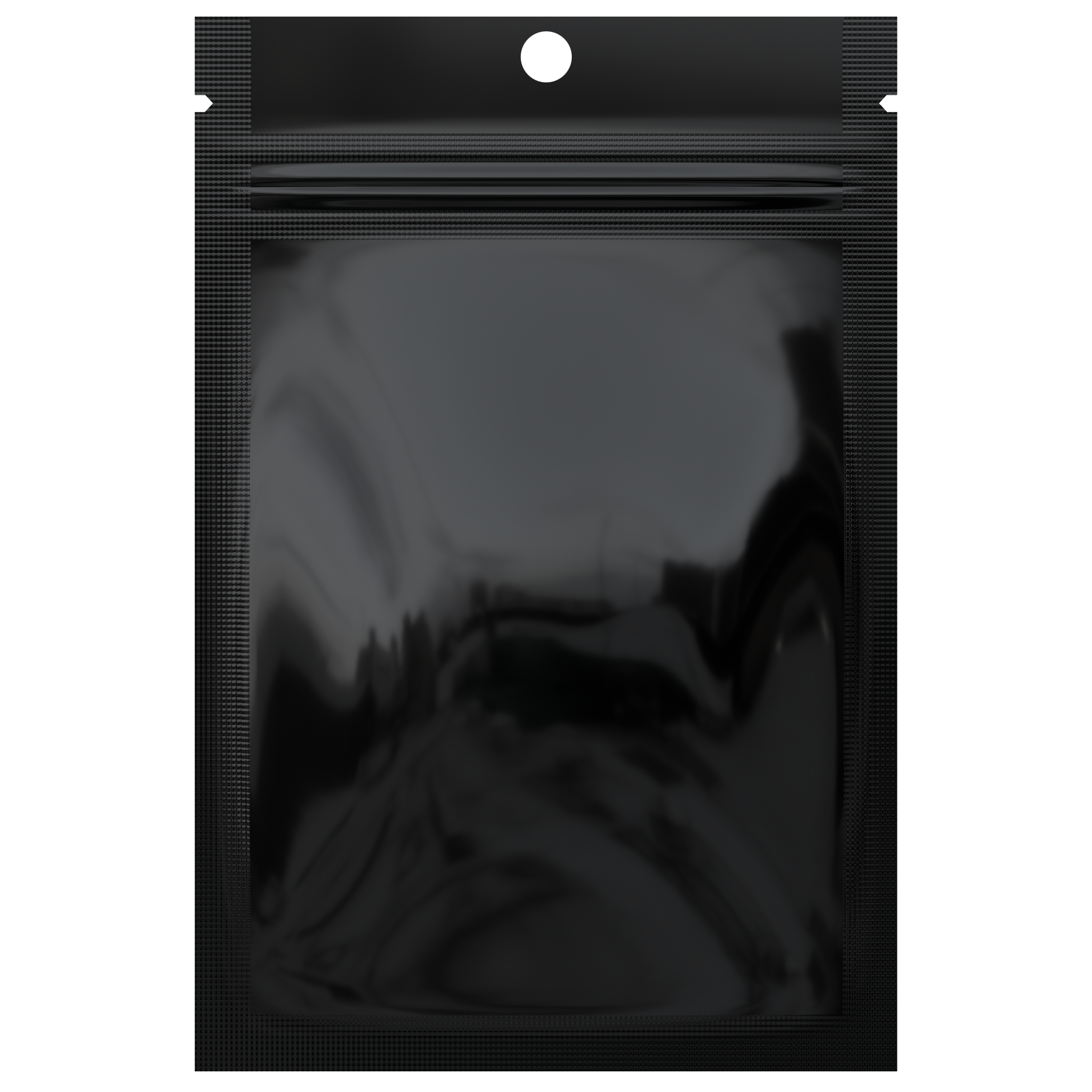 Gloss Black Vista Clear Dragon Chewer 1 gram one g smell proof mylar bags by HIGHLOCK. Best thick wholesale bulk dispensary custom child resistant packaging 420 barrier bags tamper evident resealable large food storage heat sealable 3 x 4.5 hang hole