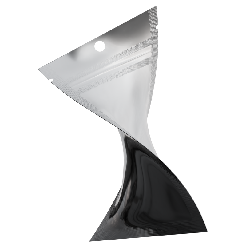 Gloss Black Vista Clear Translucent Transparent Dragon 1 gram one g smell proof mylar bags by HIGHLOCK. Best thick wholesale bulk dispensary custom child resistant packaging 420 barrier bags tamper evident resealable large food storage near me nearby 3 x 4.5 small 100 pack hang hole