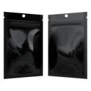 Gloss Black Opaque Dragon Chewer 1 gram one g smell proof mylar bags by HIGHLOCK. Best thick wholesale bulk dispensary custom child resistant packaging 420 barrier bags tamper evident resealable large food storage 3 x 4.5 pouch gusset usa cheap small 100 pack hang hole