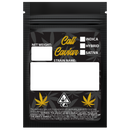 Gloss Black Opaque Dragon Chewer 1 gram one g smell proof mylar bags by HIGHLOCK. Best thick wholesale bulk dispensary custom child resistant packaging 420 barrier bags tamper evident resealable large food storage baggies 3 x 4.5 custom labels stickers strain designer