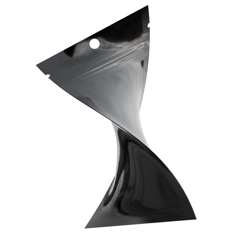 Gloss Black Opaque Dragon 1 gram one g smell proof mylar bags by HIGHLOCK. Best thick wholesale bulk dispensary custom child resistant packaging 420 barrier bags tamper evident resealable large food storage near me nearby 3 x 4.5 small 100 pack hang hole