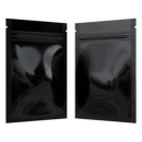 Gloss Black Opaque Dragon 1 gram one g smell proof mylar bags by HIGHLOCK. Best thick wholesale bulk dispensary custom child resistant packaging 420 barrier bags tamper evident resealable large food storage near me nearby 3 x 4.5 small