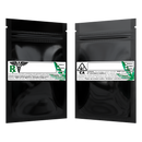 Gloss Black Opaque Dragon Chewer 1 gram one g smell proof mylar bags by HIGHLOCK. Best thick wholesale bulk dispensary custom child resistant packaging 420 barrier bags tamper evident resealable large food storage 3 x 4.5 pouch gusset usa cheap small custom labels stickers strain rx generic California cali