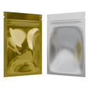 Gloss Gold Vista Clear Translucent Transparent Dragon Chewer 1 gram one g smell proof mylar bags by HIGHLOCK. Best thick wholesale bulk dispensary custom child resistant packaging 420 barrier bags tamper evident resealable large food storage 3 x 4.5 pouch gusset usa cheap small 100 pack