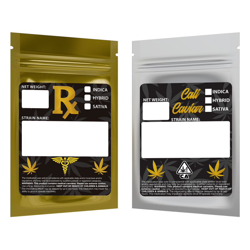 Gloss Gold Vista Clear Translucent Transparent Dragon Chewer 1 gram one g smell proof mylar bags by HIGHLOCK. Best thick wholesale bulk dispensary custom child resistant packaging 420 barrier bags tamper evident resealable large food storage 3 x 4.5 pouch gusset usa cheap small custom labels stickers strain designer