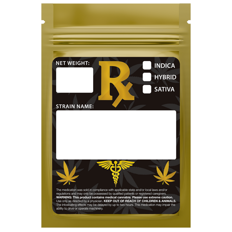 Gloss Gold Vista Clear Translucent Transparent Dragon 1 gram one g smell proof mylar bags by HIGHLOCK. Best thick wholesale bulk dispensary custom child resistant packaging 420 barrier bags tamper evident resealable large food storage near me nearby 3 x 4.5 small custom labels stickers strain designer