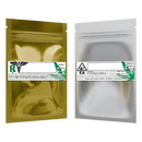 Gloss Gold Vista Clear Translucent Transparent Dragon Chewer 1 gram one g smell proof mylar bags by HIGHLOCK. Best thick wholesale bulk dispensary custom child resistant packaging 420 barrier bags tamper evident resealable large food storage 3 x 4.5 pouch gusset usa cheap small custom labels stickers strain rx generic California cali