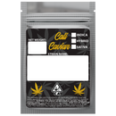 Gloss Silver Vista Clear Translucent Transparent Dragon Chewer 1 gram one g smell proof mylar bags by HIGHLOCK. Best thick wholesale bulk dispensary custom child resistant packaging 420 barrier bags tamper evident resealable large food storage baggies 3 x 4.5 custom labels stickers strain designer