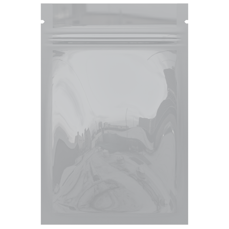 Gloss White Vista Clear Dragon Chewer 1 gram one g smell proof mylar bags by HIGHLOCK. Best thick wholesale bulk dispensary custom child resistant packaging 420 barrier bags tamper evident resealable large food storage heat sealable 3 x 4.5 100 pack