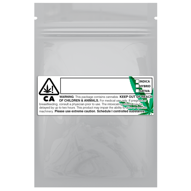 Gloss White Opaque Dragon Chewer 1 gram one g smell proof mylar bags by HIGHLOCK. Best thick wholesale bulk dispensary custom child resistant packaging 420 barrier bags tamper evident resealable large food storage baggies 3 x 4.5 custom labels stickers strain rx generic California cali