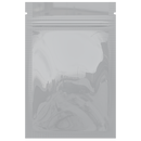 Gloss White Opaque Dragon Chewer 1 gram one g smell proof mylar bags by HIGHLOCK. Best thick wholesale bulk dispensary custom child resistant packaging 420 barrier bags tamper evident resealable large food storage heat sealable 3 x 4.5