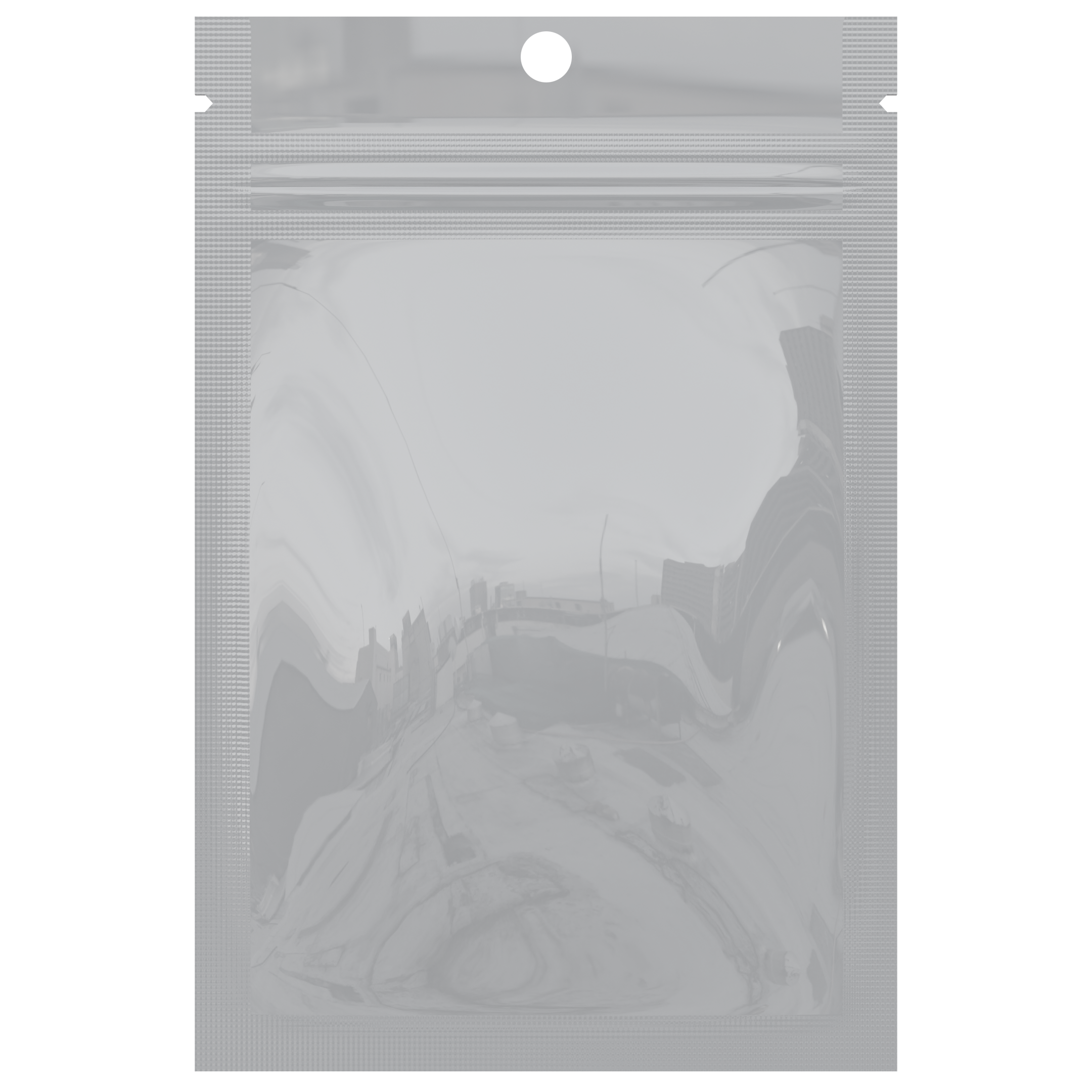 Gloss White Opaque Dragon Chewer 1 gram one g smell proof mylar bags by HIGHLOCK. Best thick wholesale bulk dispensary custom child resistant packaging 420 barrier bags tamper evident resealable large food storage heat sealable 3 x 4.5 hang hole