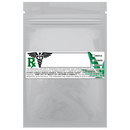 Gloss White Opaque Dragon Chewer 1 gram one g smell proof mylar bags by HIGHLOCK. Best thick wholesale bulk dispensary custom child resistant packaging 420 barrier bags tamper evident resealable large food storage near me nearby 3 x 4.5 small custom labels stickers strain rx generic California cali