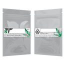 Gloss White Opaque Dragon Chewer 1 gram one g smell proof mylar bags by HIGHLOCK. Best thick wholesale bulk dispensary custom child resistant packaging 420 barrier bags tamper evident resealable large food storage 3 x 4.5 pouch gusset usa cheap small custom labels stickers strain rx generic California cali